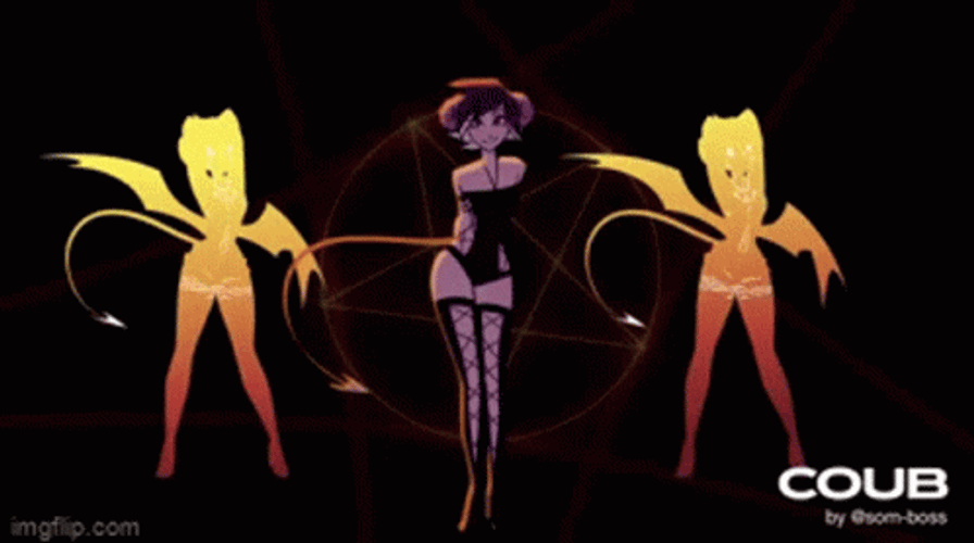 Trio Succubus Dance GIF
