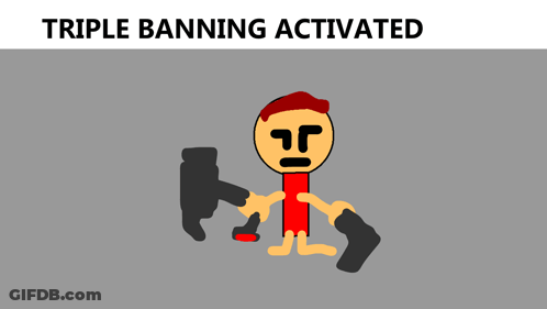 Triple Banning Activated GIF