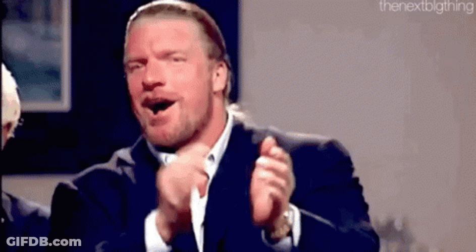Triple H Impressed Applauding GIF