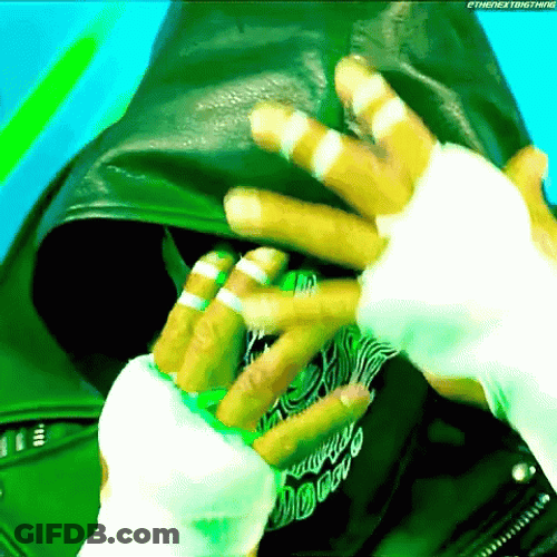 Triple H Skull Mask Face Reveal GIF