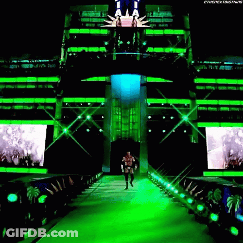 Triple H Steely Gaze Entrance GIF