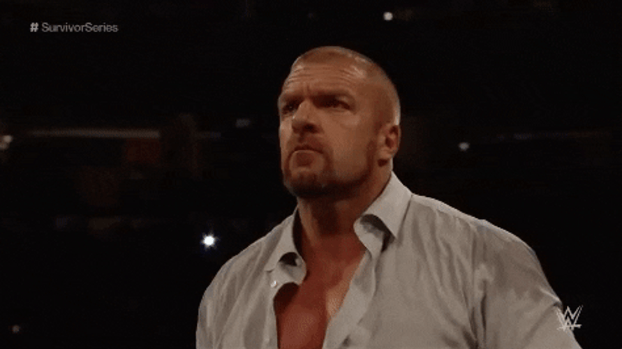 Triple H Thinking Serious Reaction GIF