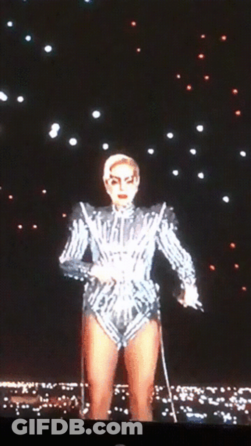 Triple Lindy Dive Lady Gaga Concert GIF