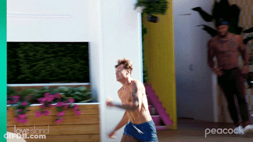 Triple Lindy Pool Jump Love Island GIF