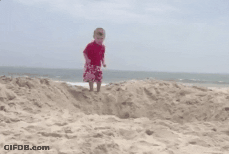 Triple Lindy Silly Kid Jumping In Hole GIF