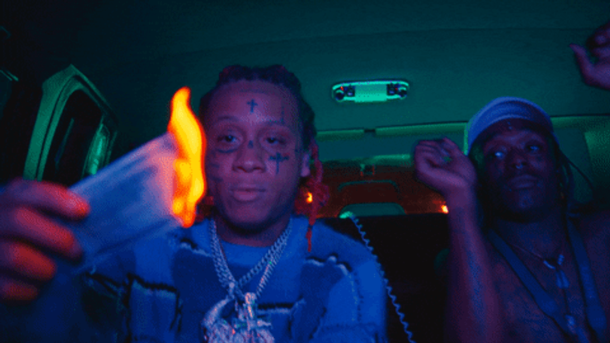 Trippie Red Burning GIF