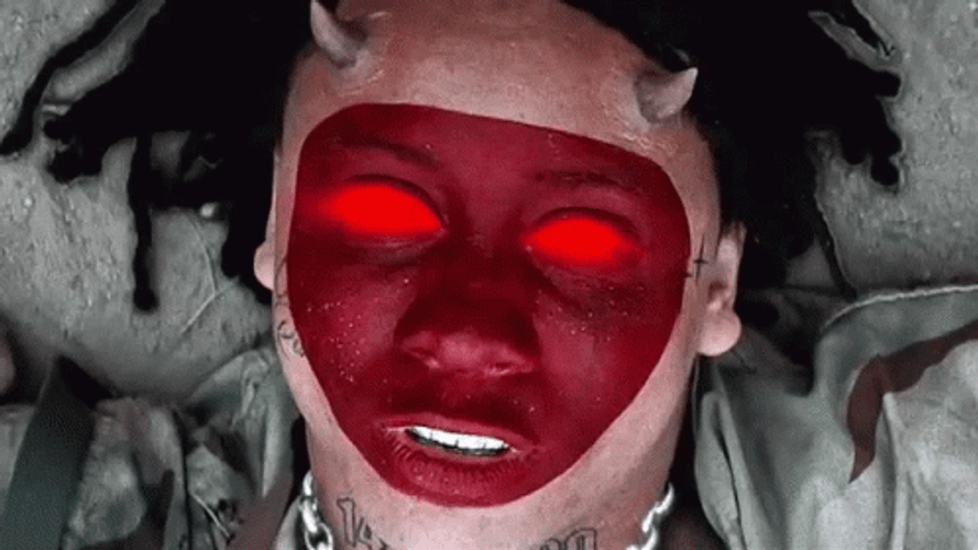 Trippie Redd Demon Face GIF