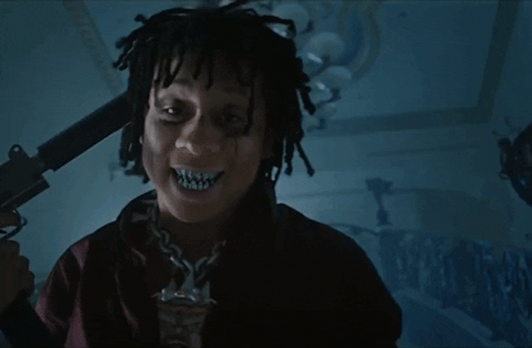 Trippie Redd Shooting Himself GIF