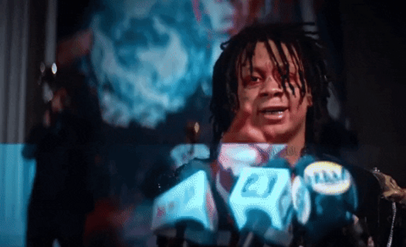 Trippie Redd Singing GIF