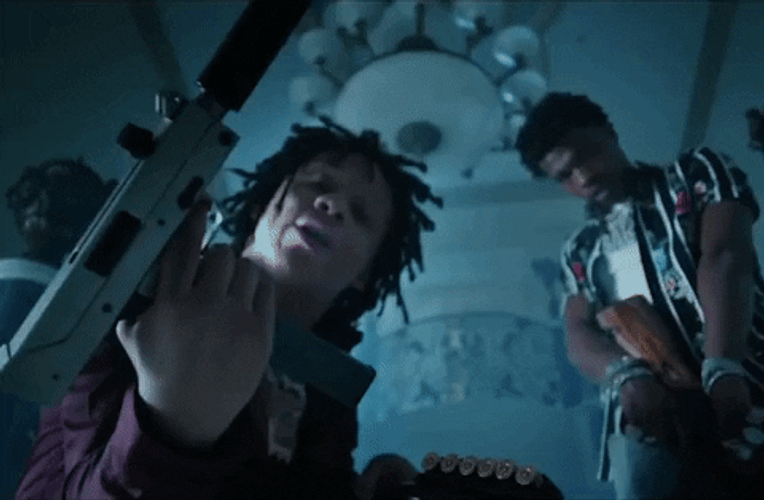 Trippie Redd With A Gun GIF