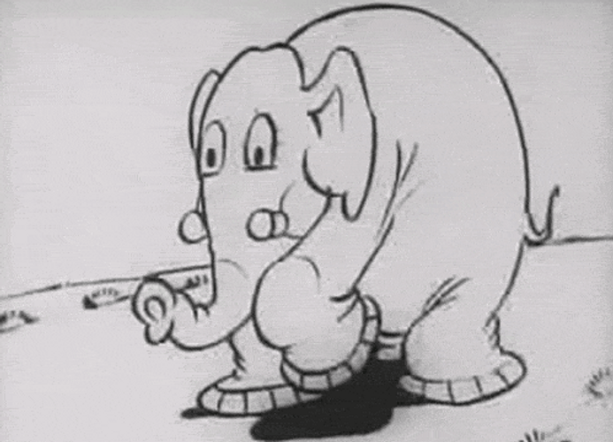 Tripping Elephant And Gorillas GIF