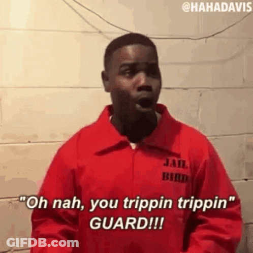 Tripping Guard GIF