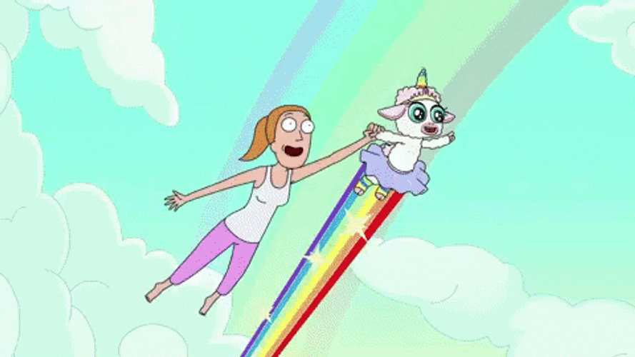 Tripping Rick And Morty Summer Imaginary GIF