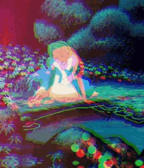 Trippy Alice Wonderland GIF