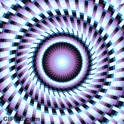 Trippy Blue Violet Spiral Loop GIF
