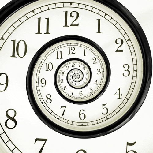 Trippy Clock Countdown GIF