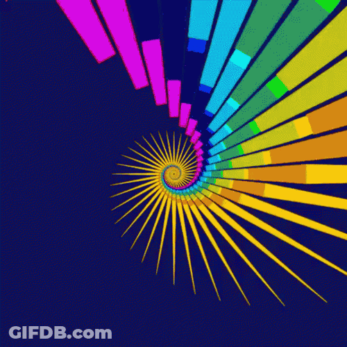Trippy Color Pattern Loop GIF