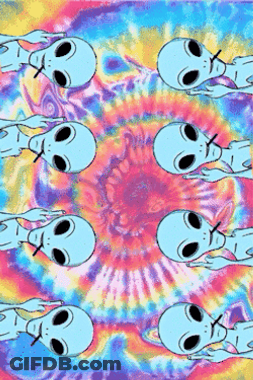 Trippy Dope Alien Flash GIF