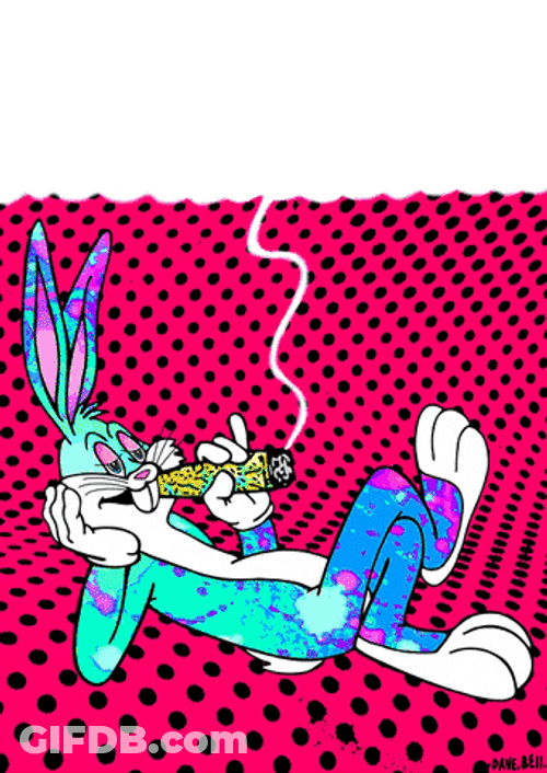 Trippy Dope Bugs Bunny GIF