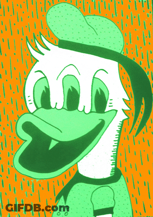 Trippy Dope Donald Duck GIF