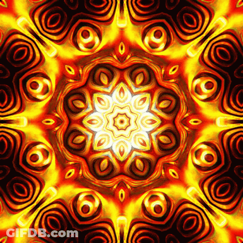 Trippy Dope Fire Abstract GIF