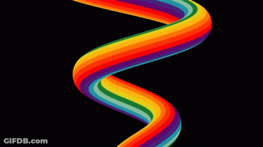 Trippy Dope Rainbow Spiral GIF