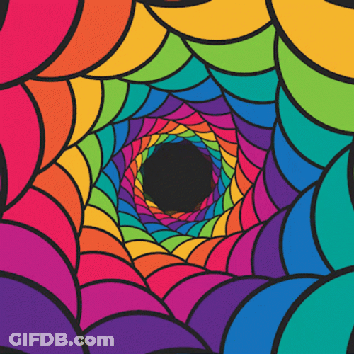 Trippy Dope Spider Web Pattern GIF