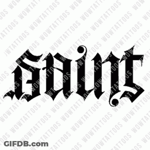 Trippy Dope Spin Calligraphy GIF