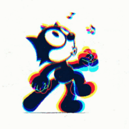 Trippy Felix Cat GIF