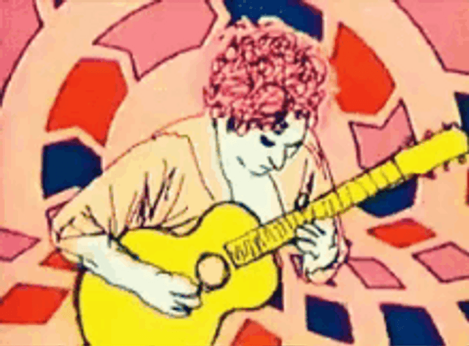 Trippy Guitar Man GIF