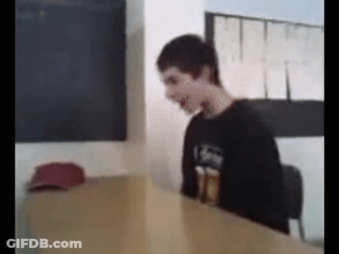 Trippy Head Bang Faceplant GIF