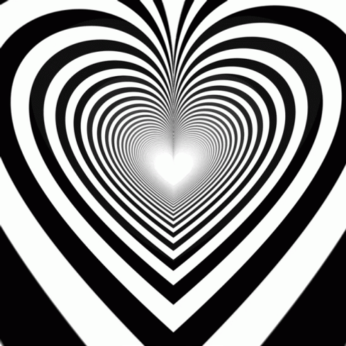 Trippy Heart Dark Aesthetic GIF