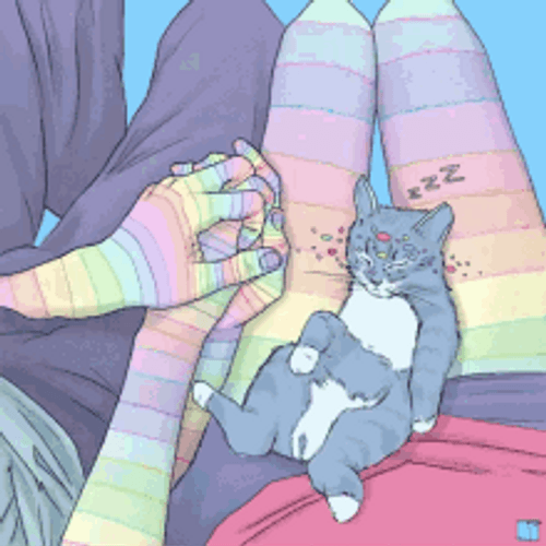 Trippy Holding Hands GIF