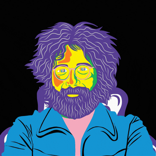 Trippy Jerry Garcia GIF