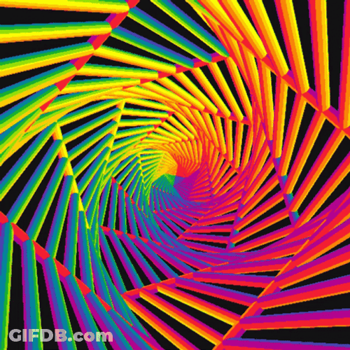 Trippy Moving Rainbow GIF