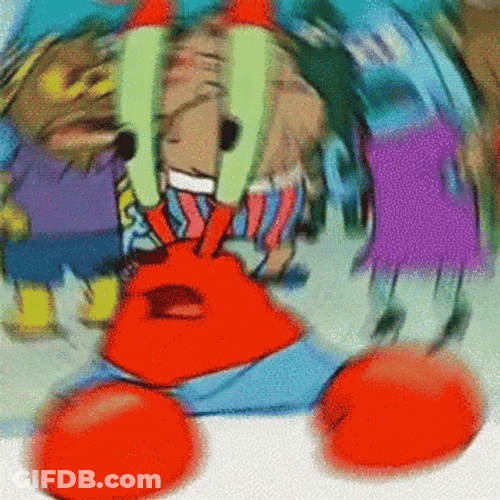Trippy Mr Krabs Rotating Image GIF