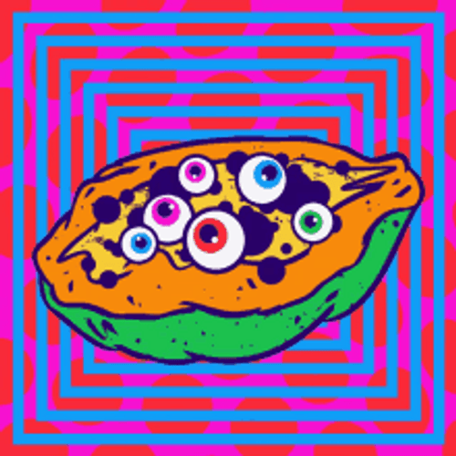 Trippy Papaya Eyes GIF