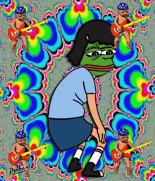 Trippy Pepe Meme GIF