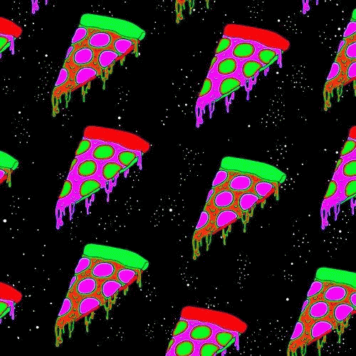 Trippy Pizza Background GIF