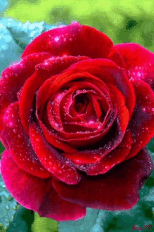Trippy Red Rose GIF