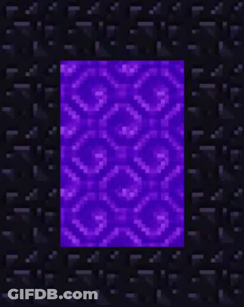 Trippy Retro Wave Blue Portal Design GIF