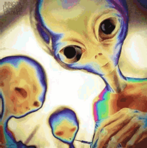 Trippy Scary Aliens GIF