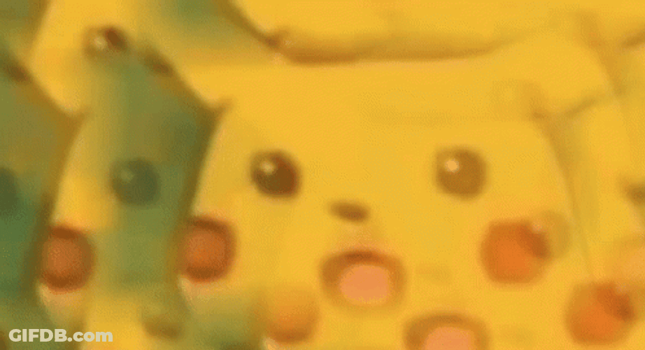 Trippy Surprised Pikachu Dreamlike Spins GIF