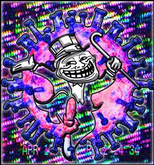 Trippy Troll Face Meme GIF