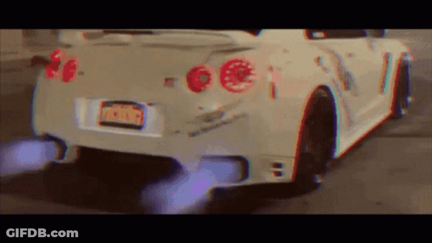 Trippy White Gtr GIF