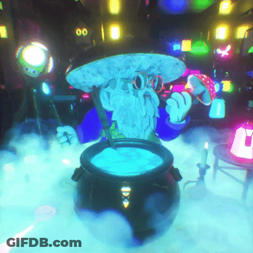 Trippy Wizard GIF