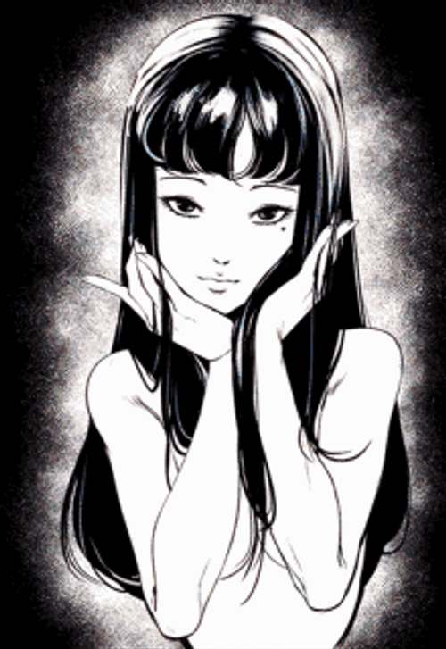 Trippy Woman Art GIF