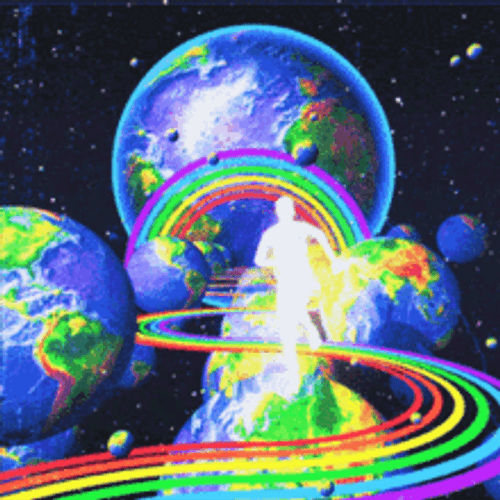 Trippy World Earth GIF