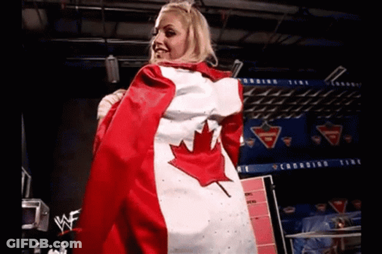 Trish Stratus Reveal Wrestler From Canada GIF