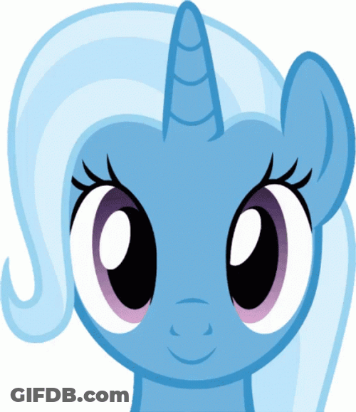 Trixie Pony Smiling Mlp GIF